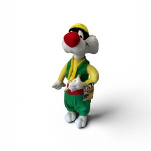 Warner Bros. Sylvester Plush Toy - Red, Yellow, Green